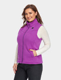 (Open-box) Women's Heated Fleece Vest - Purple
