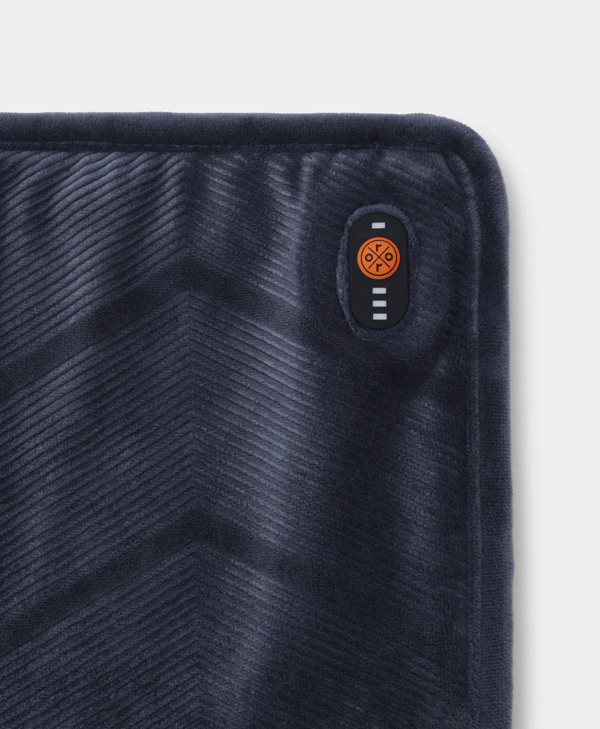 Portable Heated Pad 12 x 24 in - Gray power button