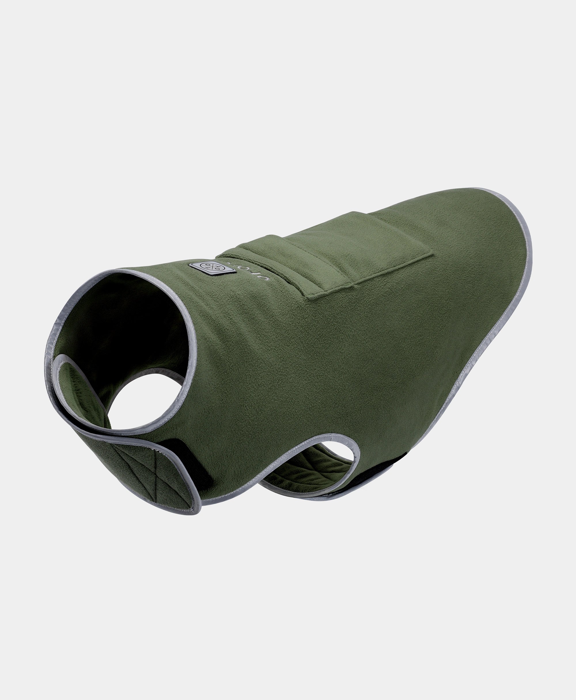 2-Zone Heated Fleece Dog Vest - Olive