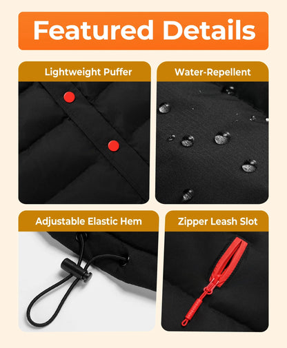 Snøwoof 3-Zone Heated Dog Puffer Vest