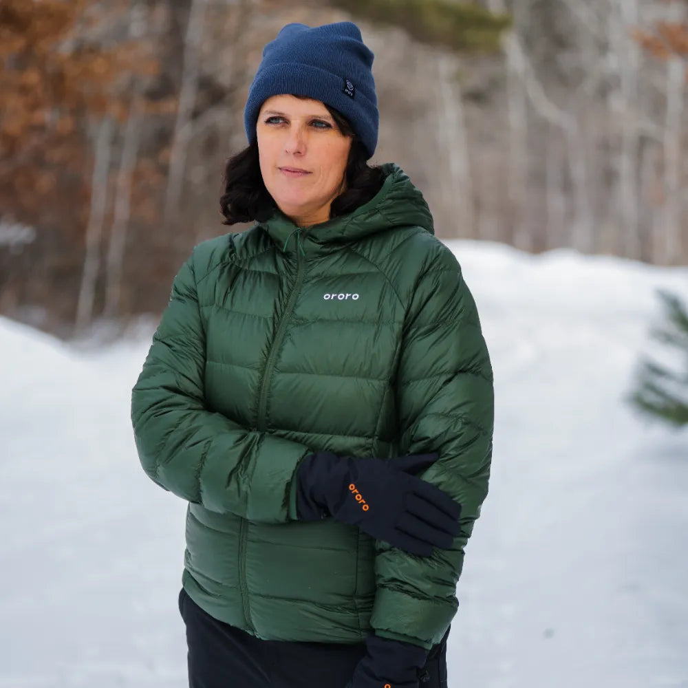 Aero Women's 4-Zone Packable Heated Down Jacket