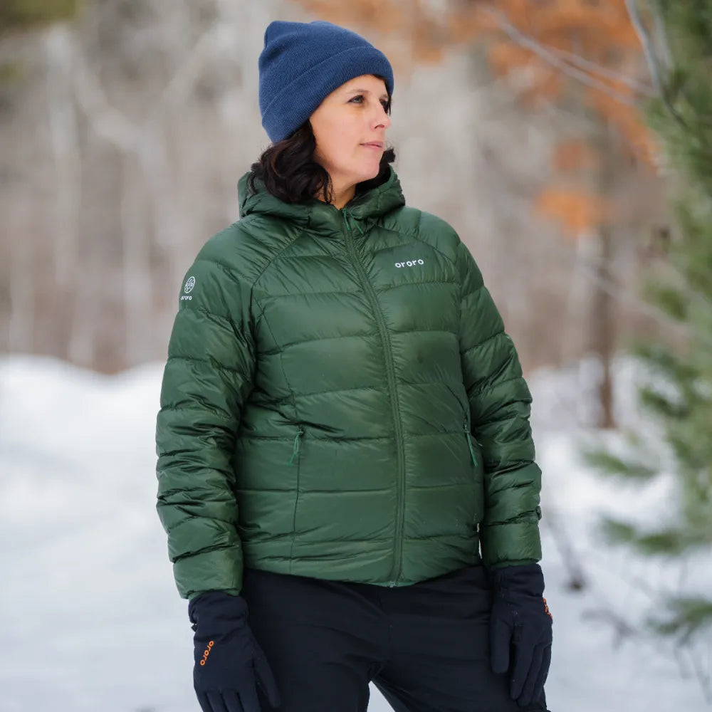 Aero Women's 4-Zone Packable Heated Down Jacket