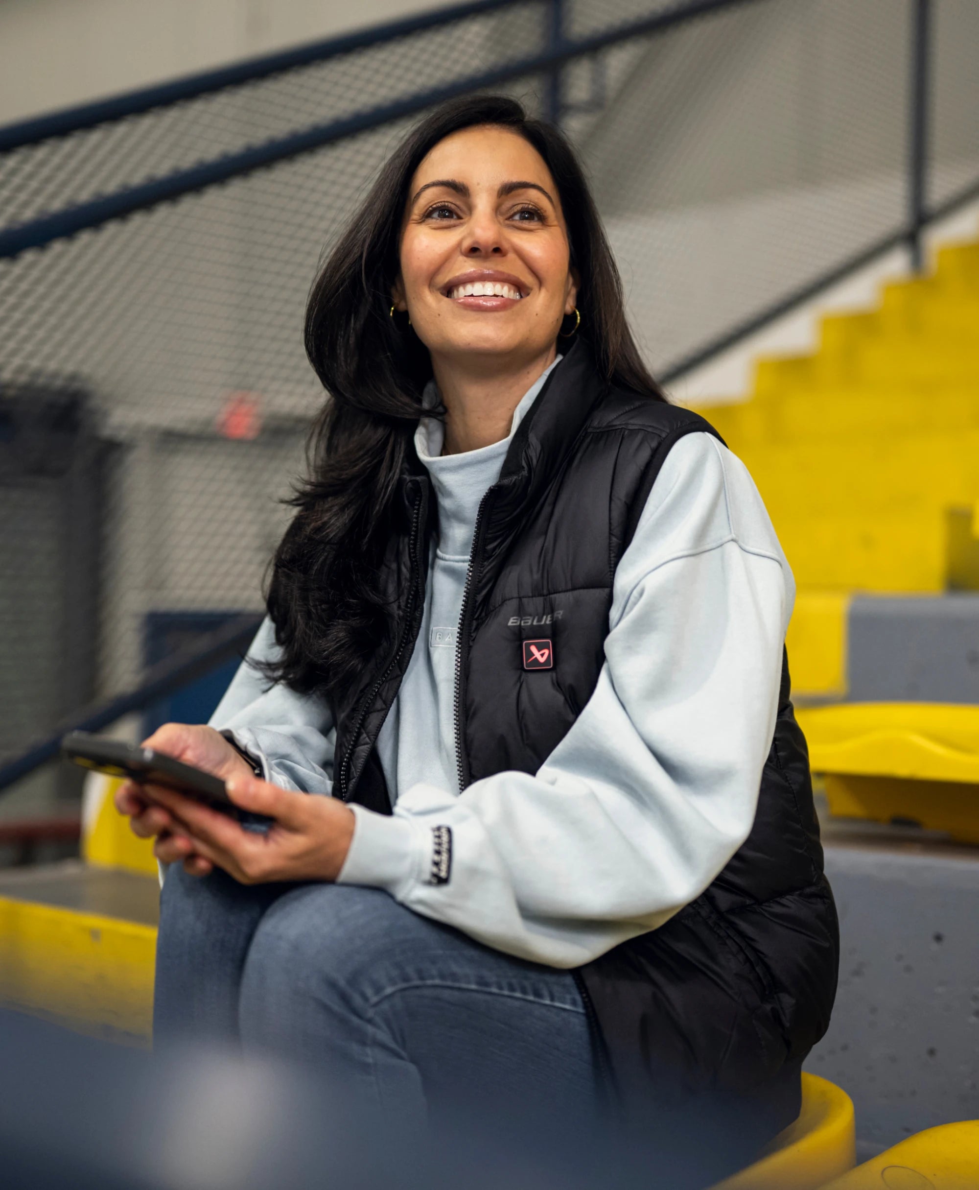 Bauer Women's 4-Zone Heated Puffer Vest - Black