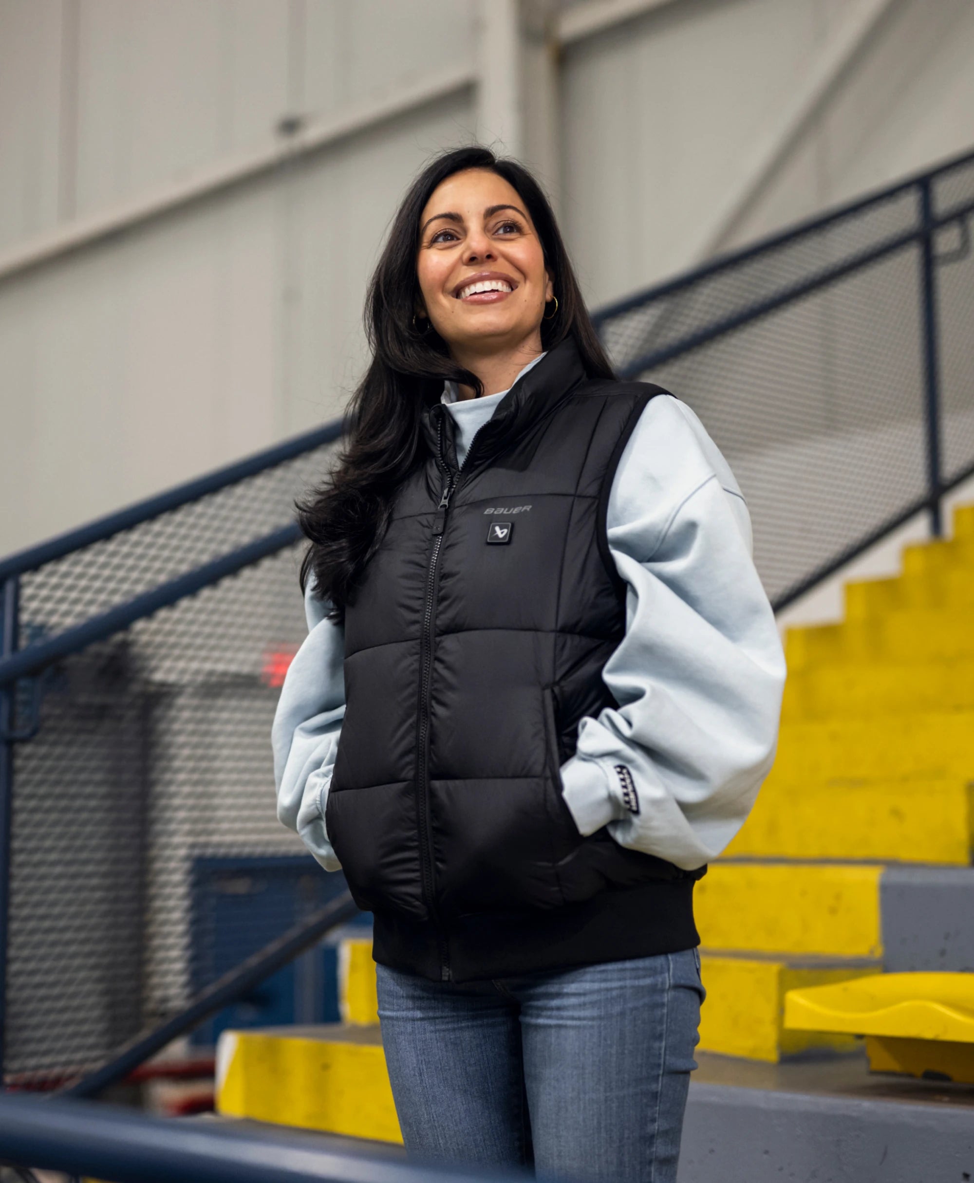 Bauer Women's 4-Zone Heated Puffer Vest - Black