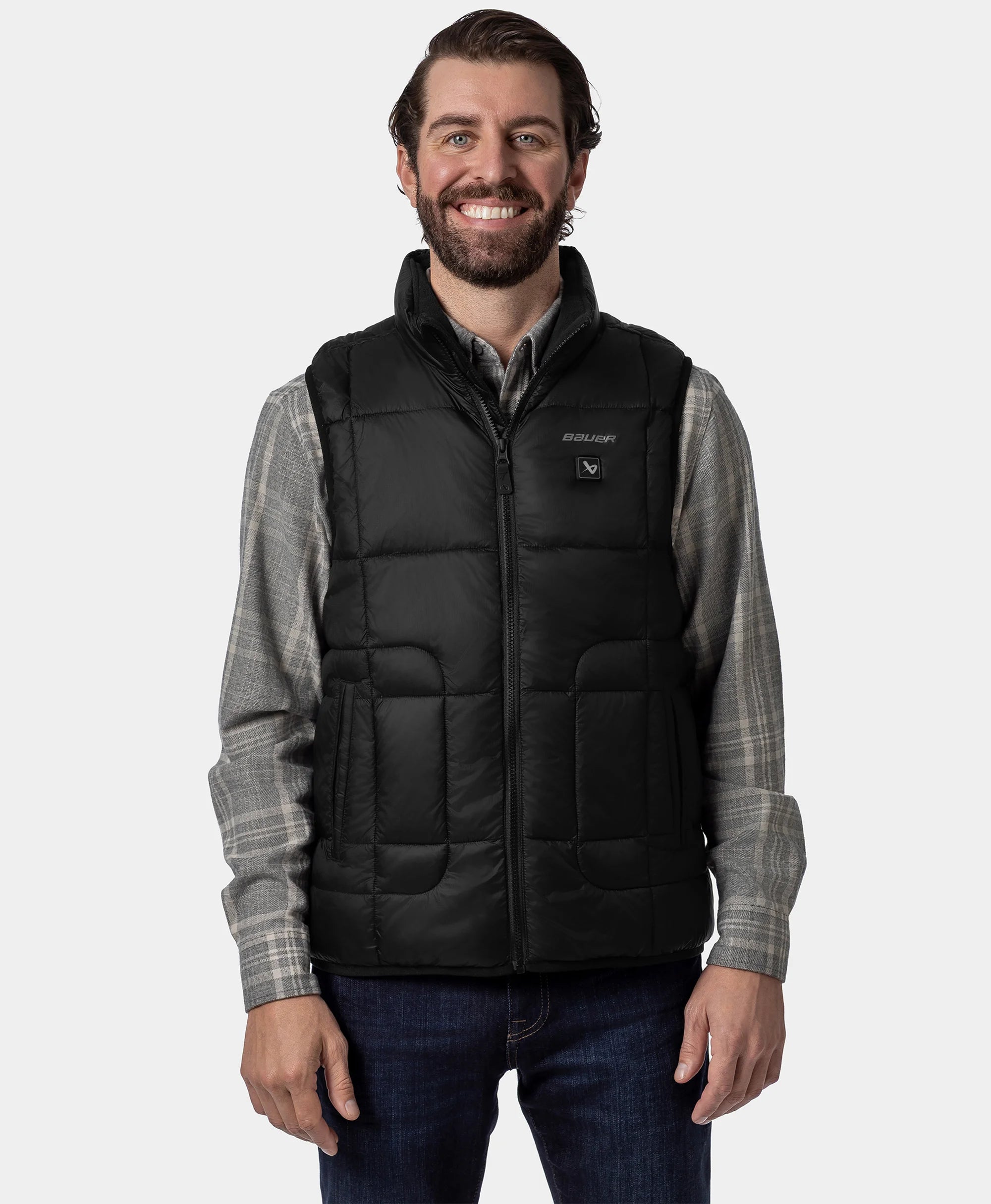 ororo x BAUER REDLINE Men's 4-Zone Heated Puffer Vest