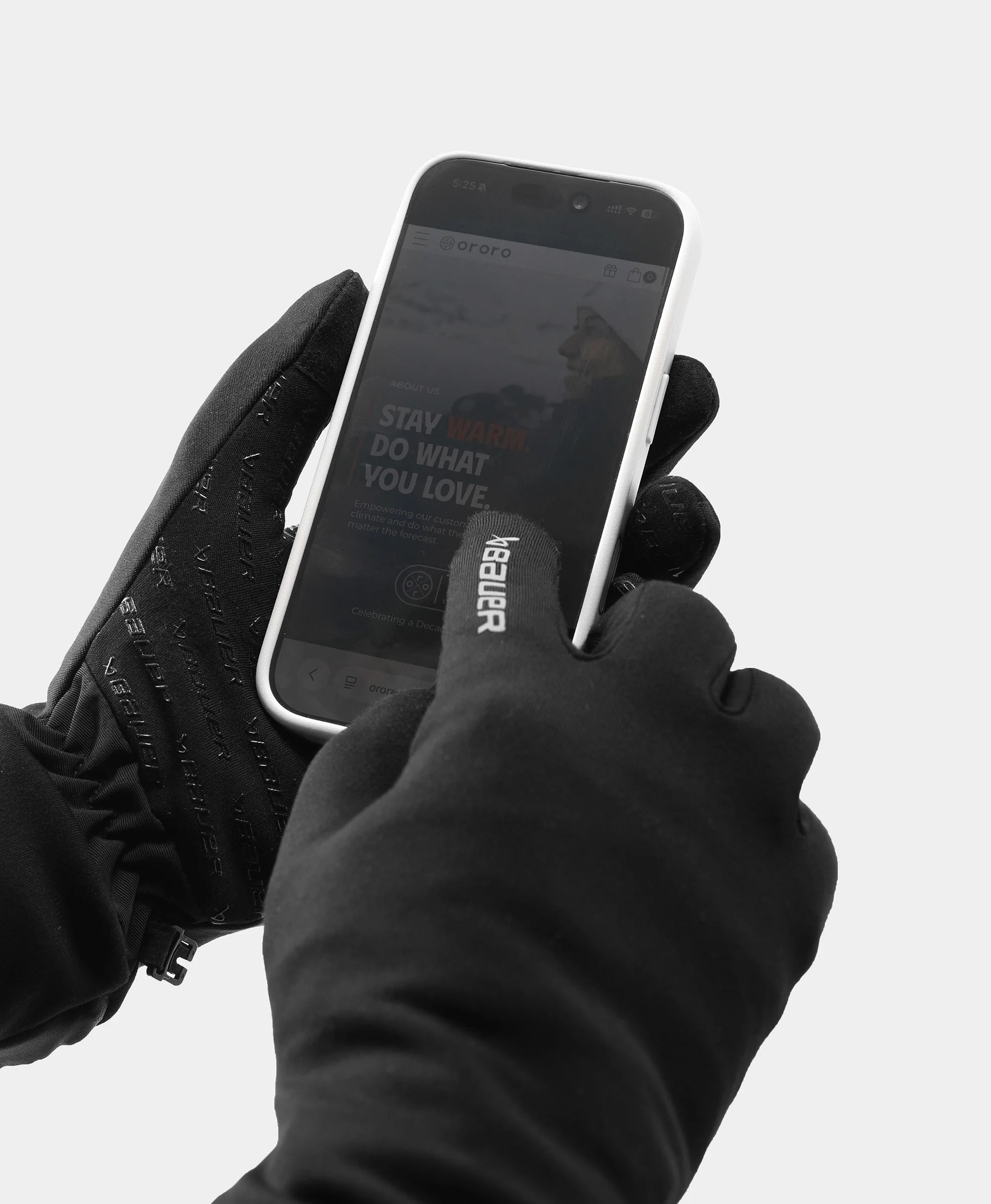 ororo x BAUER REDLINE Unisex Heated Liner Gloves, Thumbnail 5