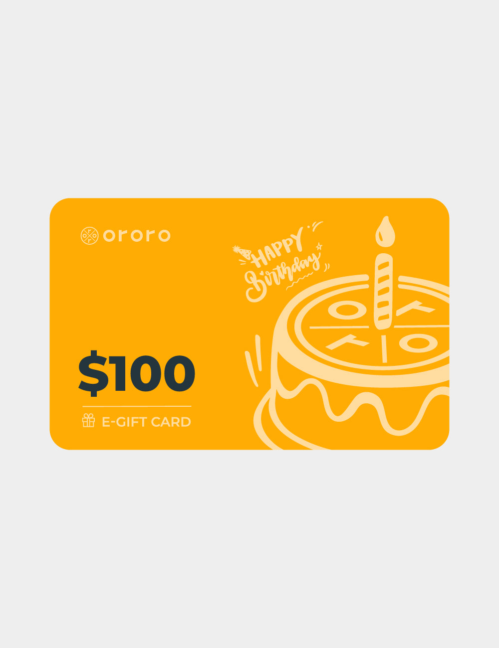 ororo Birthday Gift Card