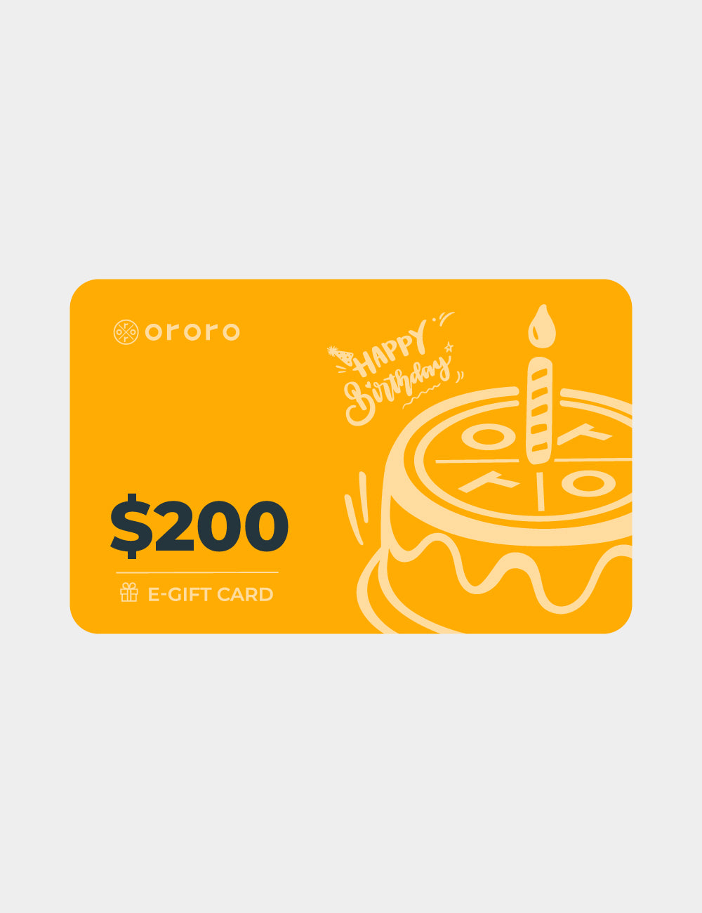 ororo Birthday Gift Card