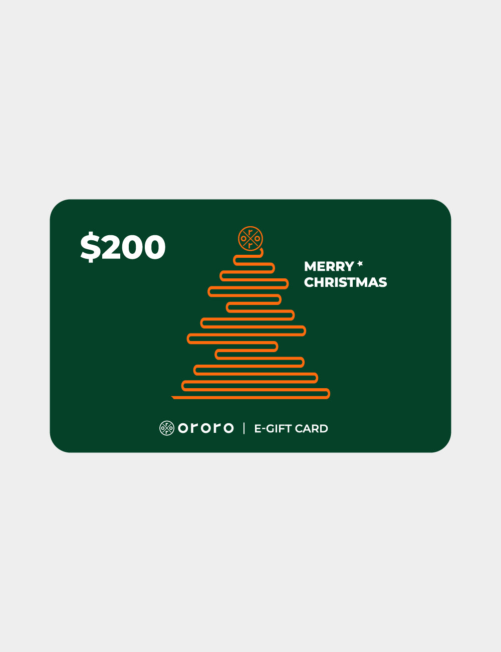 ororo Christamas Gift Card