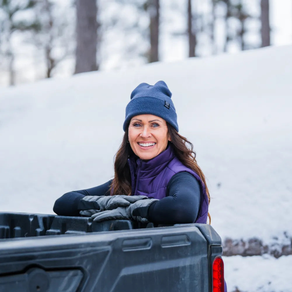 Glasgow Unisex Heated Dralon Liner Gloves & SureWarm® Women's 7-Zone Dual-Control Classic Pro Heated Vest (Lower Back Heating)