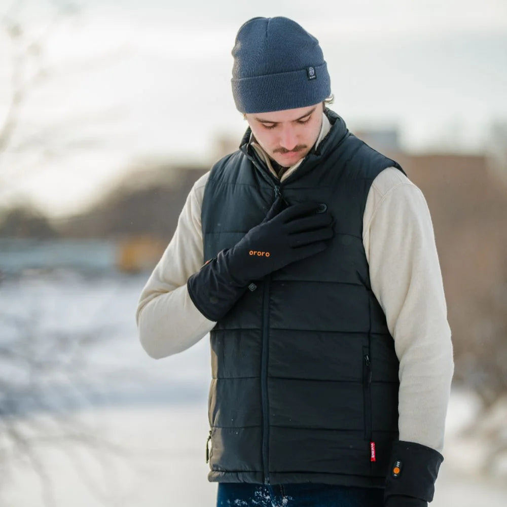 SureWarm® Men's 7-Zone Dual-Control Classic Pro Heated Vest (Lower Back Heating)