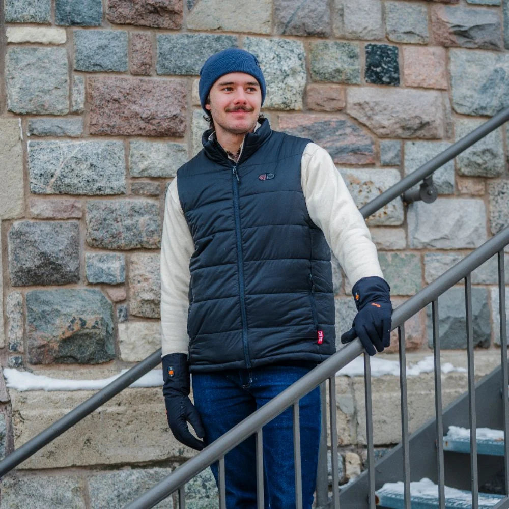 SureWarm® Men's 7-Zone Dual-Control Classic Pro Heated Vest (Lower Back Heating)