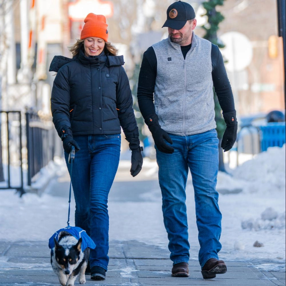 Cloudpop Women's 4-Zone Heated Puffer Down Hooded Jacket