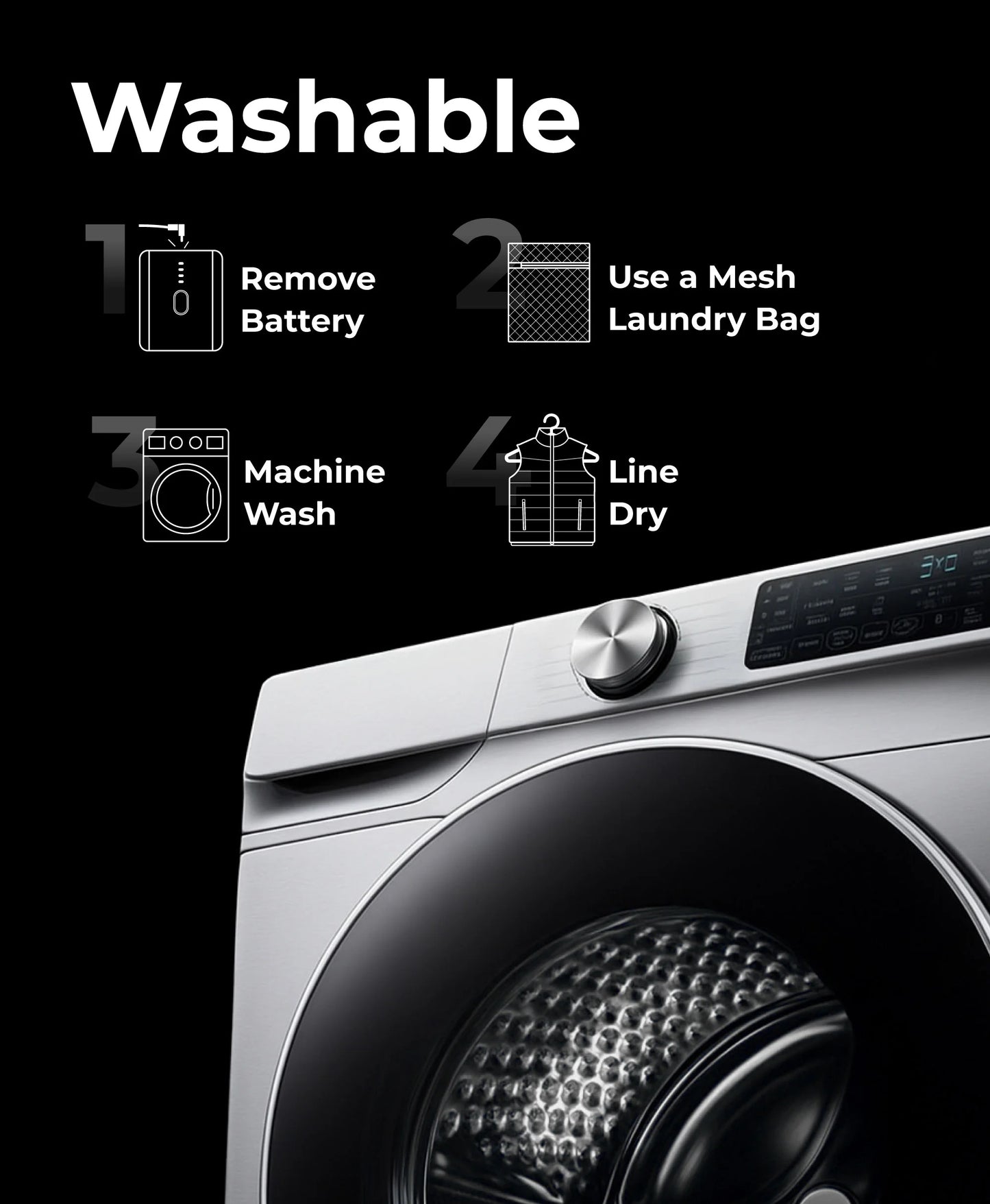 AeroPro Men's 8-Zone Packable Heated Down Jacket