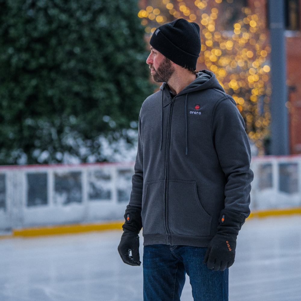 Element Unisex 4-Zone Fleece Heated Hoodie