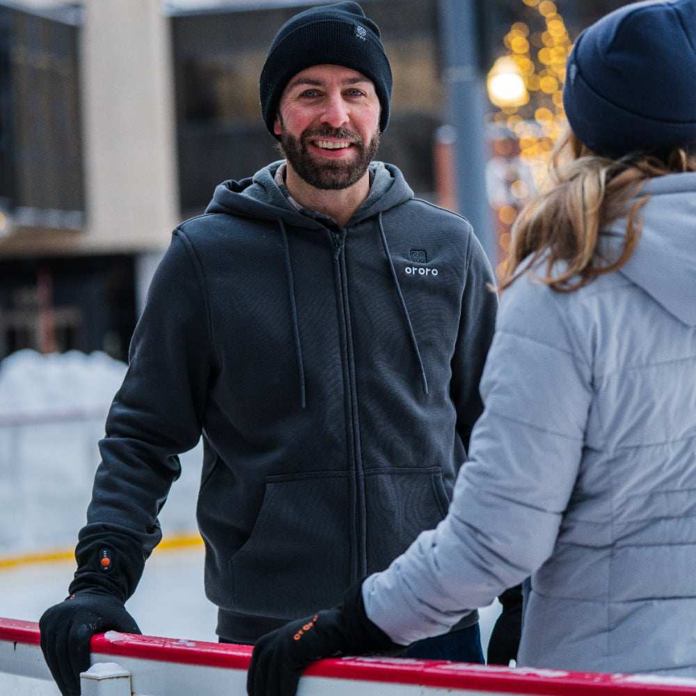 Element Unisex 4-Zone Fleece Heated Hoodie