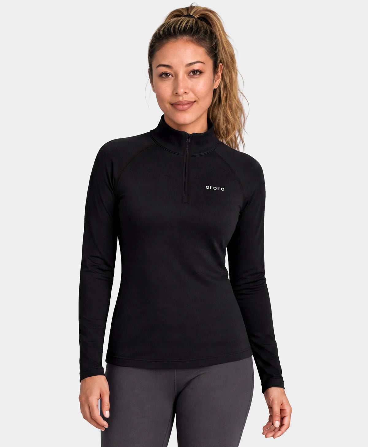 Women's 2-Zone Qtr Zip Heated Baselayer Top