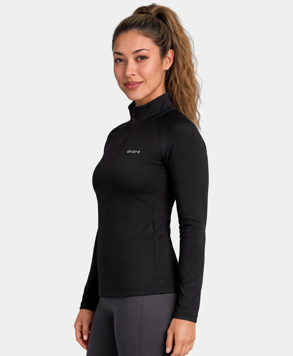 Women's 2-Zone Qtr Zip Heated Baselayer Top