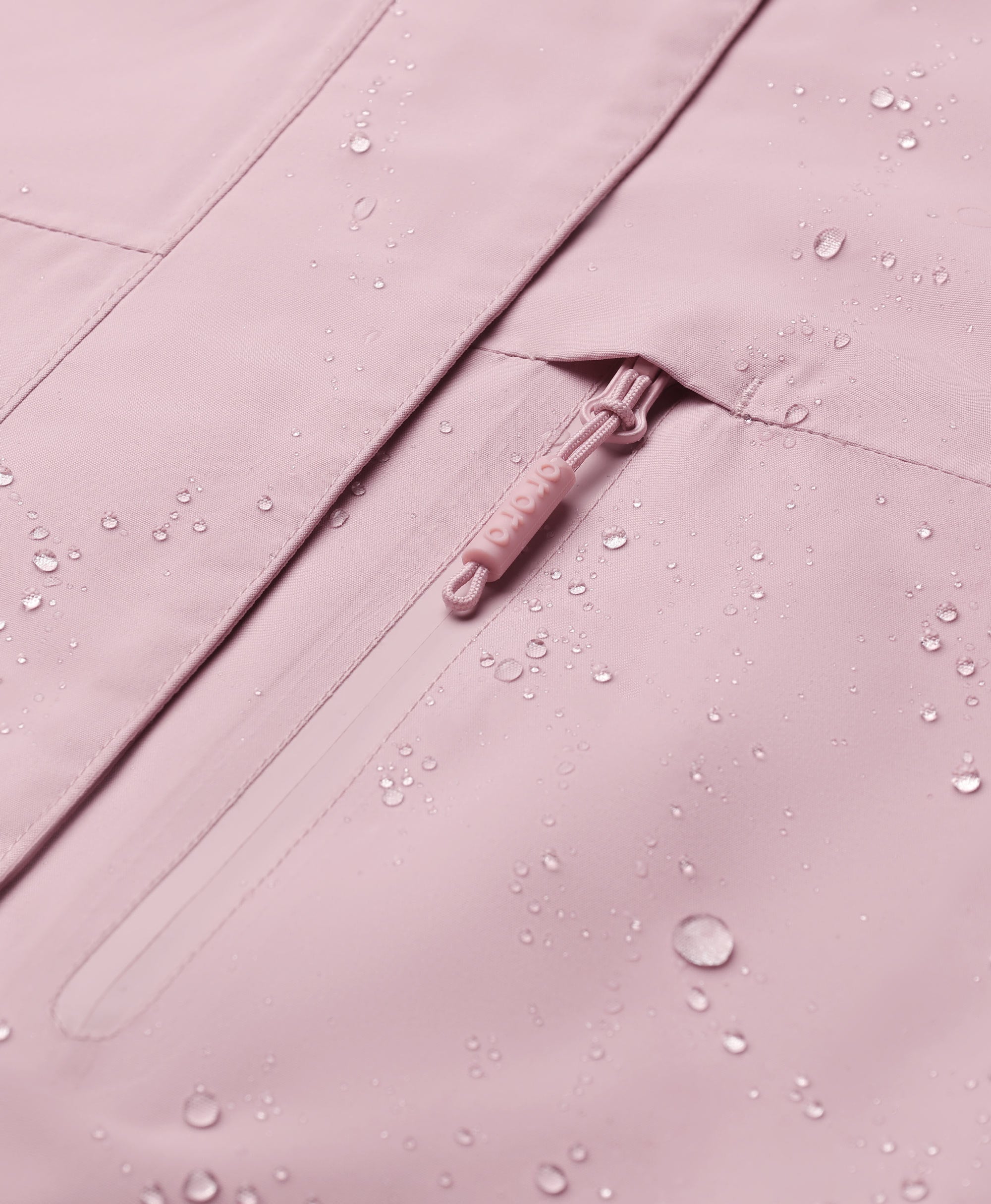 chest pocket & water-resistant shell