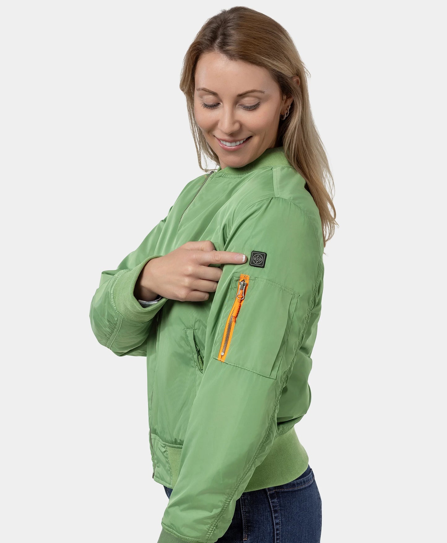 (Open-box) Cityscape Women's Heated Bomber Jacket(Battery Set Not Included)