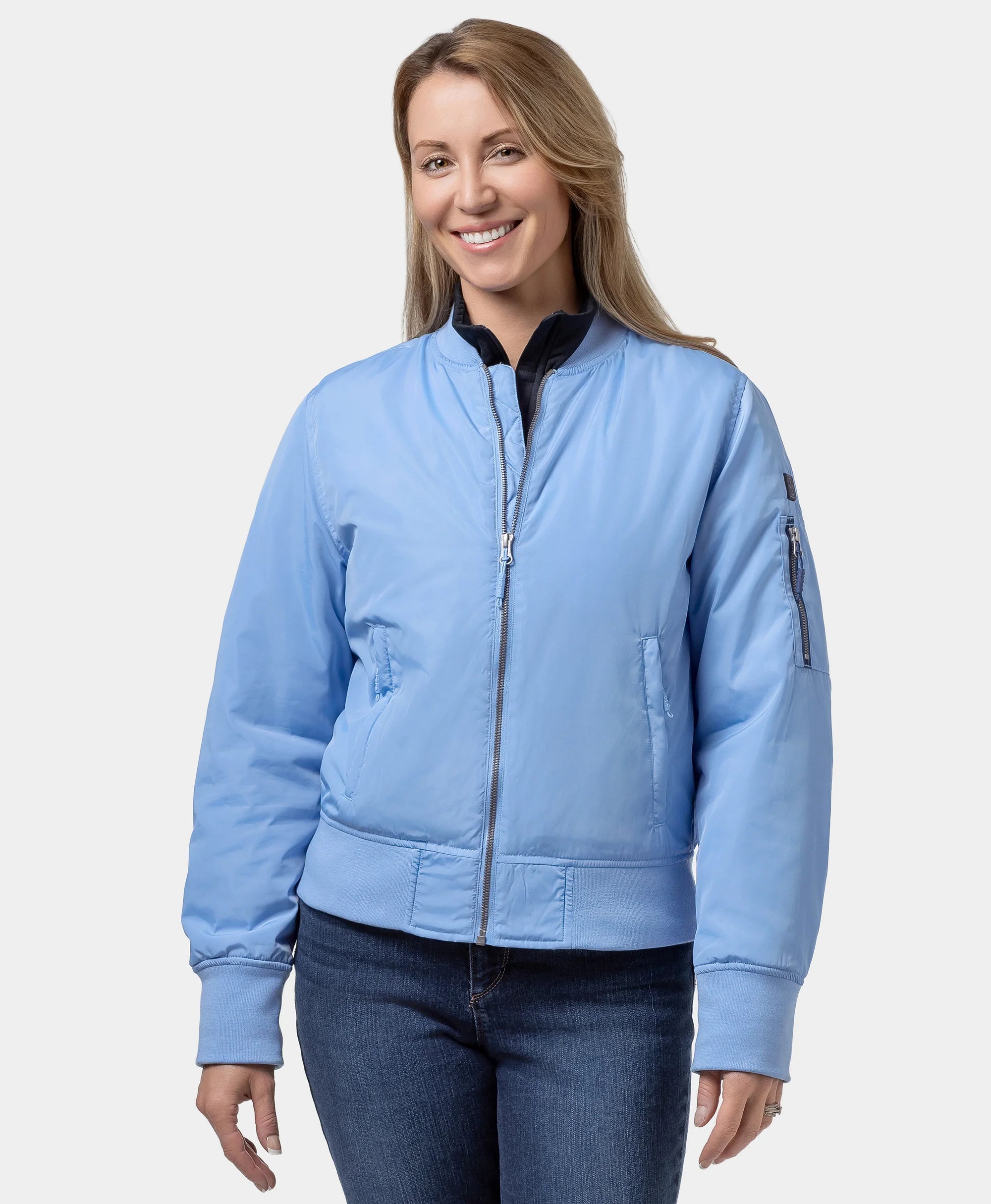 (Open-box) Cityscape Women's Heated Bomber Jacket(Battery Set Not Included), Thumbnail 14
