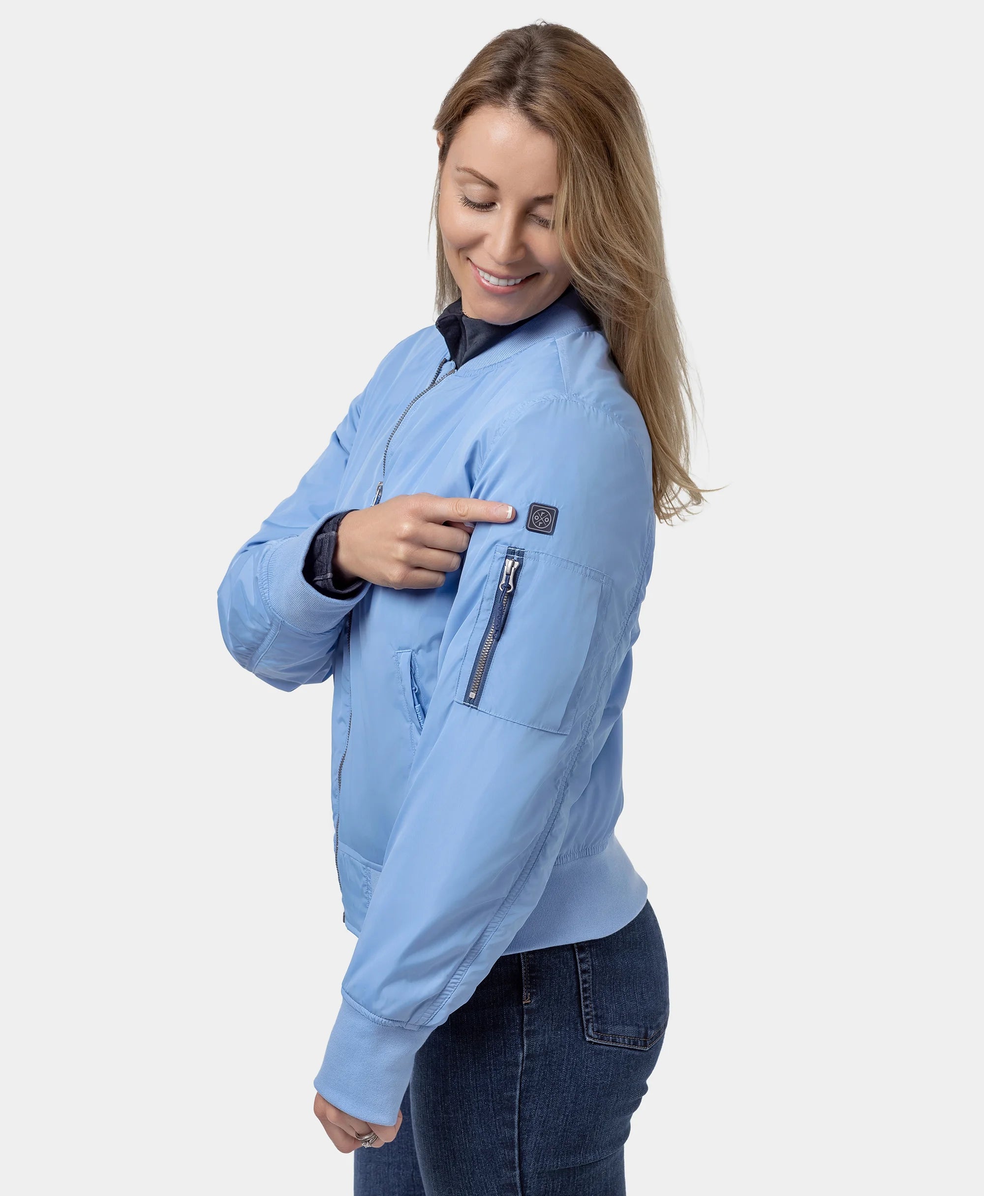 (Open-box) Cityscape Women's Heated Bomber Jacket(Battery Set Not Included), Thumbnail 16