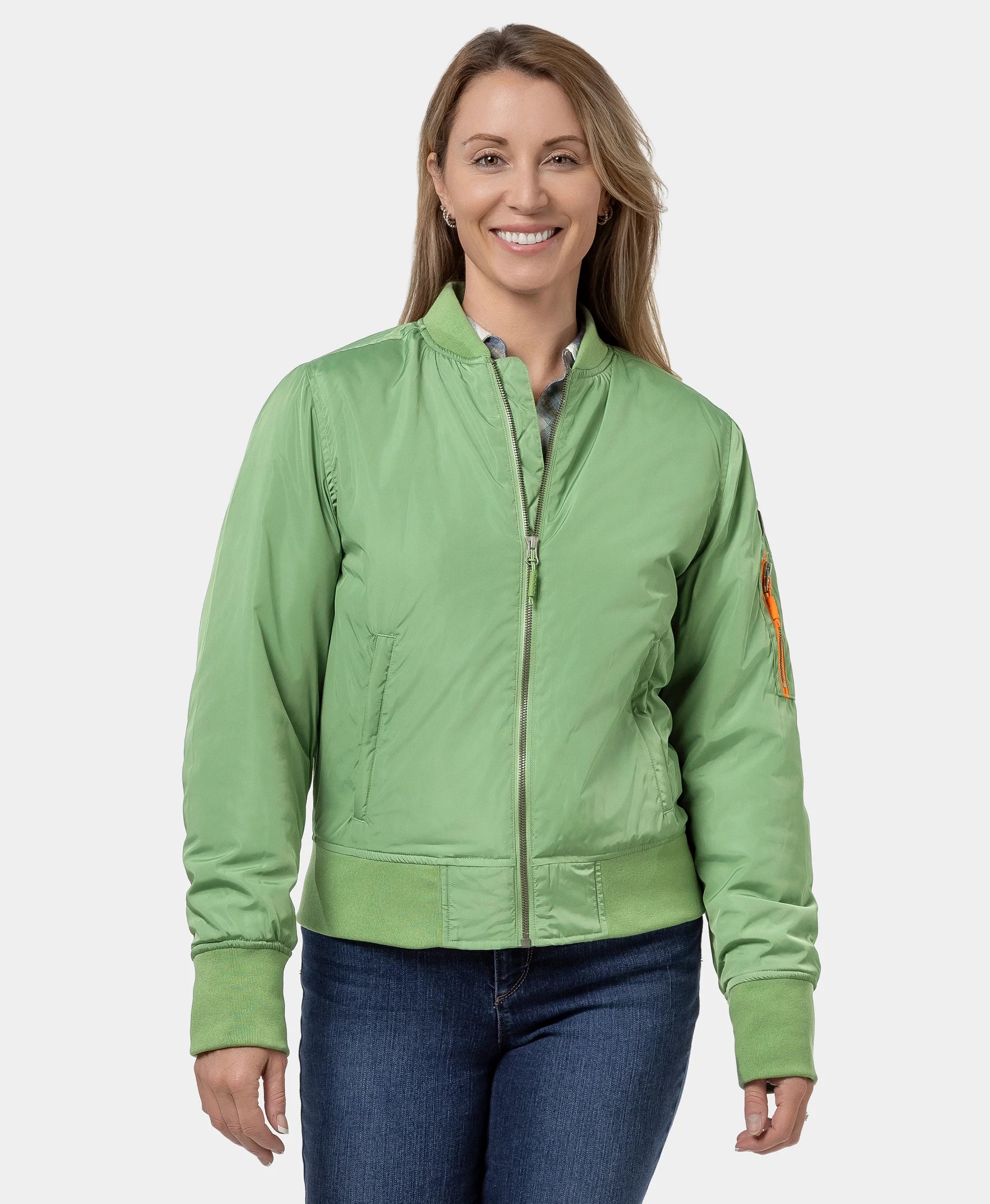 (Open-box) Cityscape Women's Heated Bomber Jacket(Battery Set Not Included), Thumbnail 2