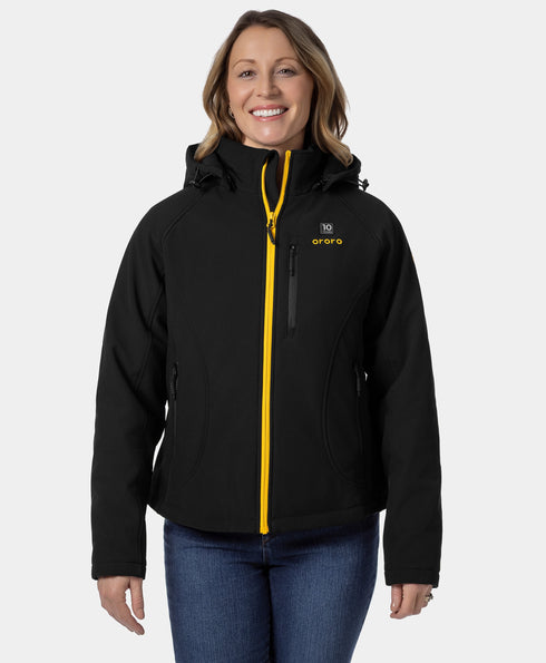 Women's 4-Zone Classic Heated Jacket (10-Year Anniversary Limited Edition) - Black & Gold ,view 1