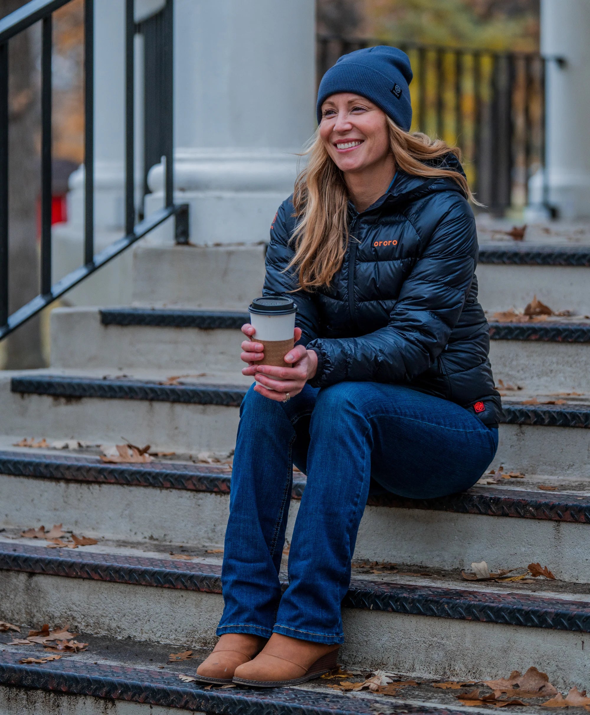 Aero Women's 4-Zone Packable Heated Down Jacket