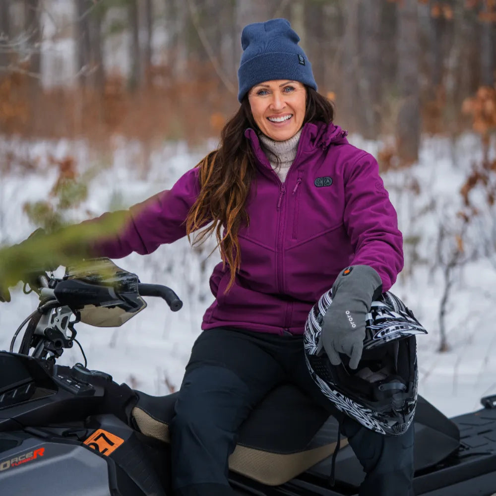 Women's Heated Dual Control Jacket with 5 Heating Zones (Pocket Heating)