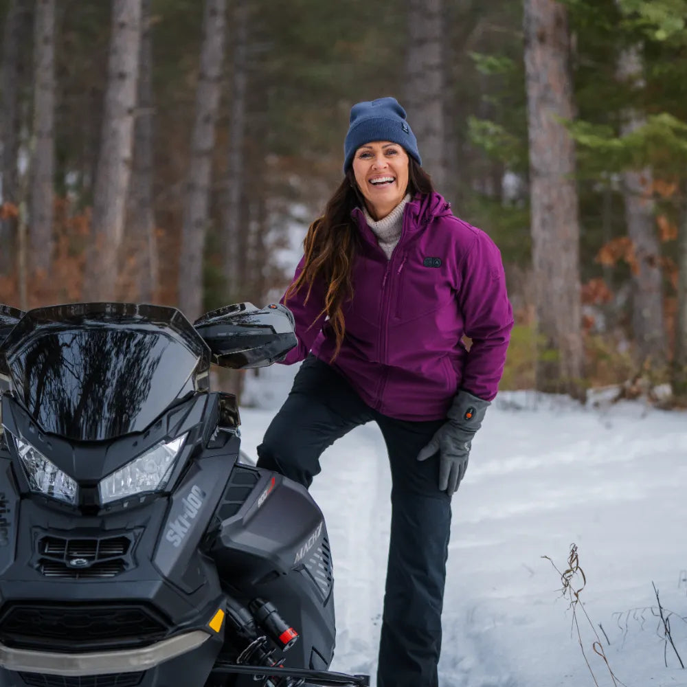 Women's Heated Dual Control Jacket with 5 Heating Zones (Pocket Heating)