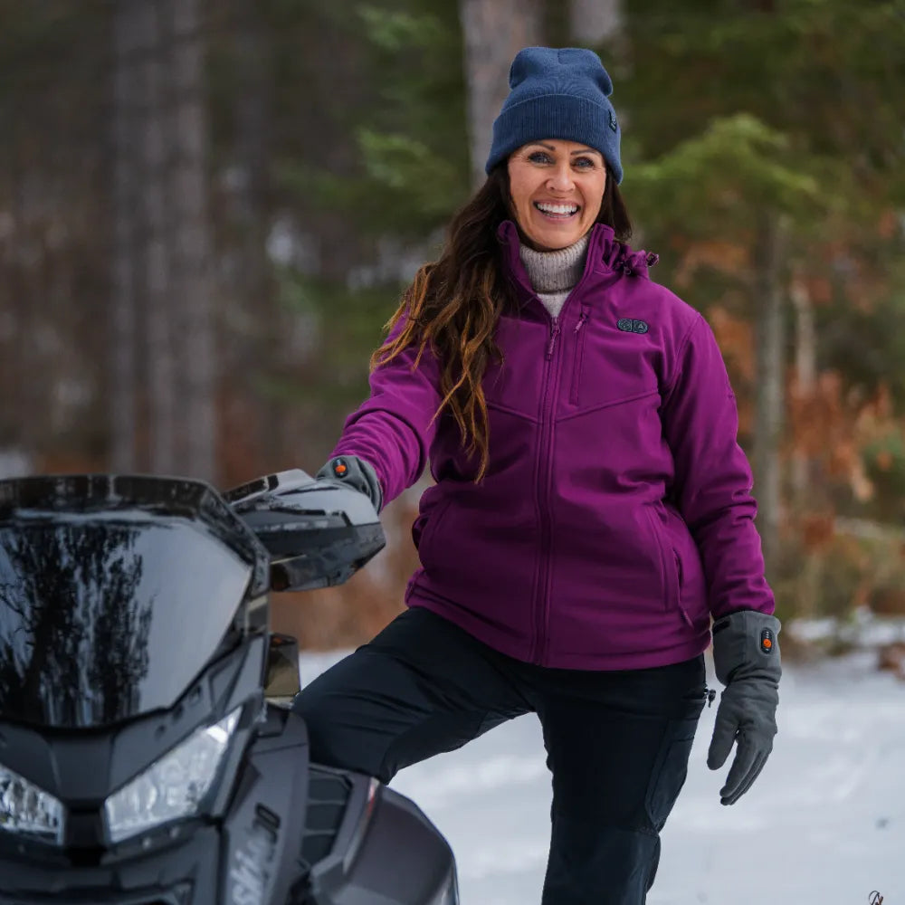 Women's Heated Dual Control Jacket with 5 Heating Zones (Pocket Heating)