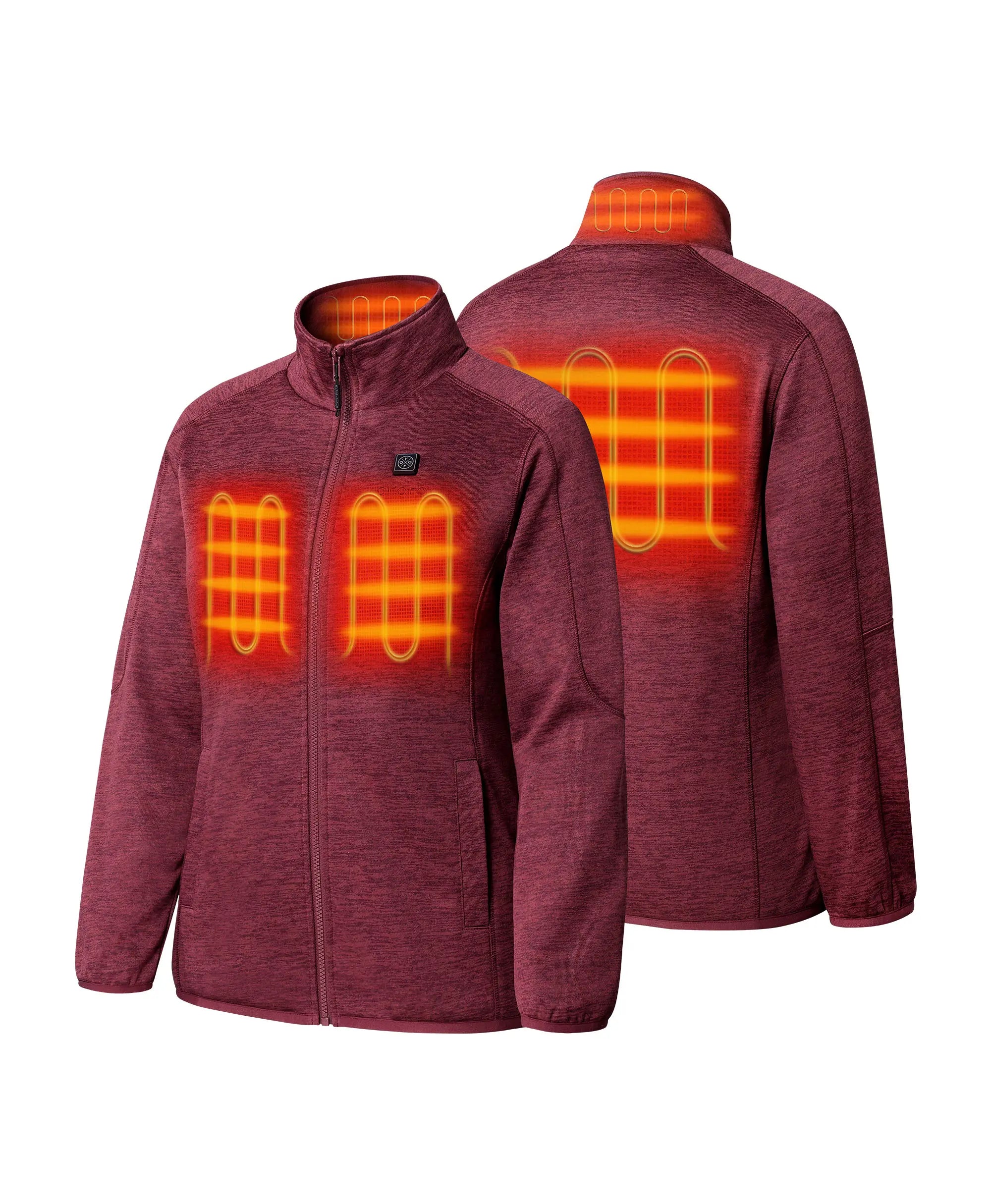 4 Heating Zones: Left & Right Chest, Mid-Back and Collar