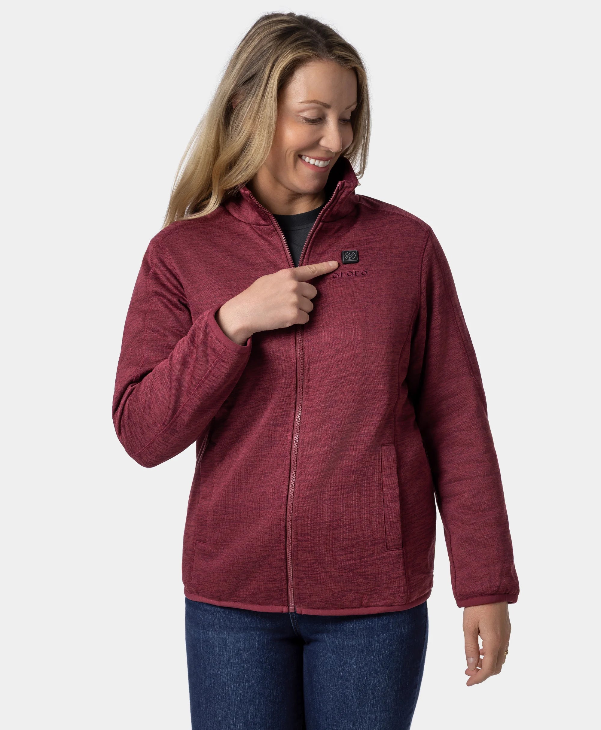 Women's Heated Full-Zip Fleece Jacket (Apparel Only), Thumbnail 48