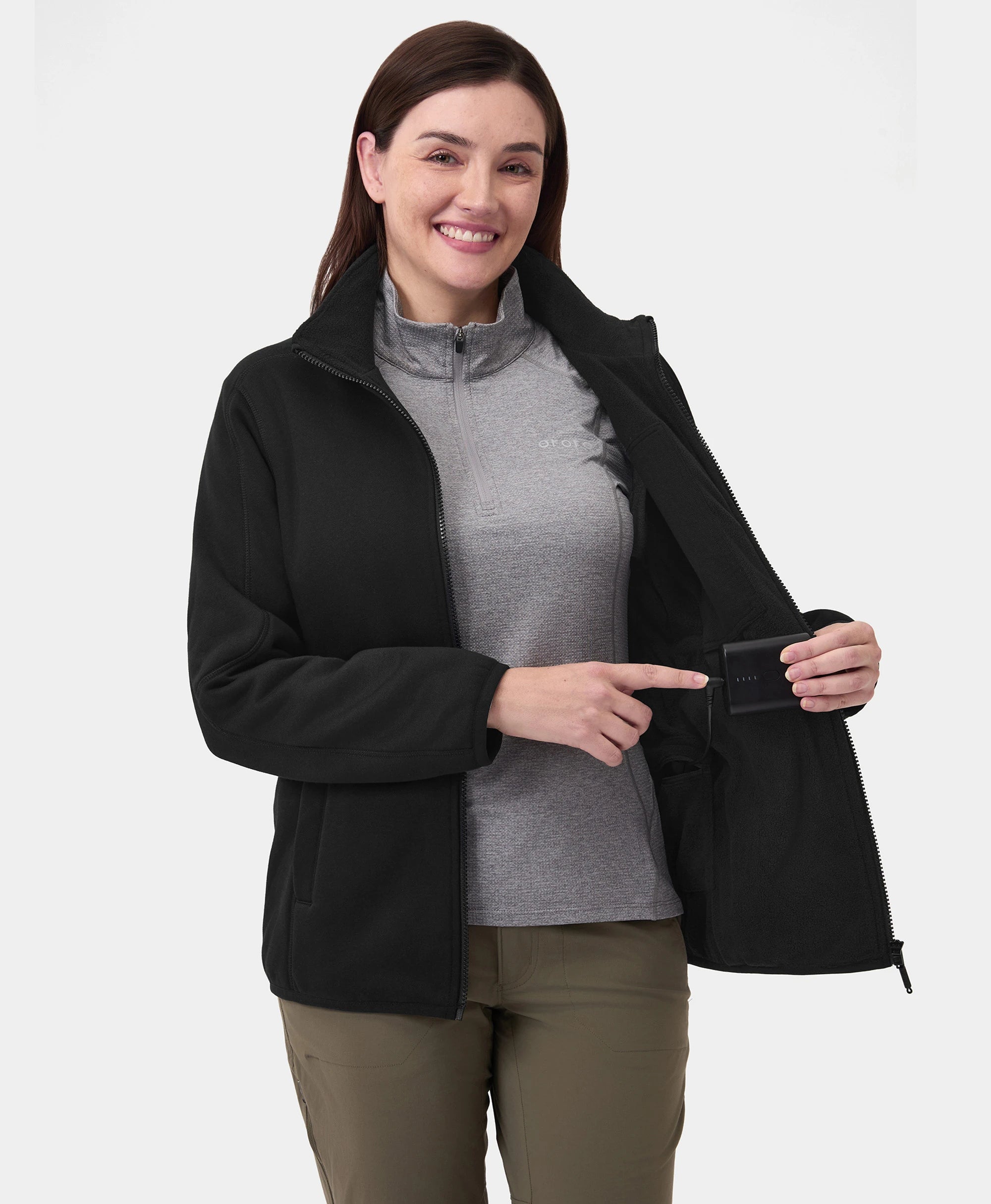Women's Heated Full-Zip Fleece Jacket 