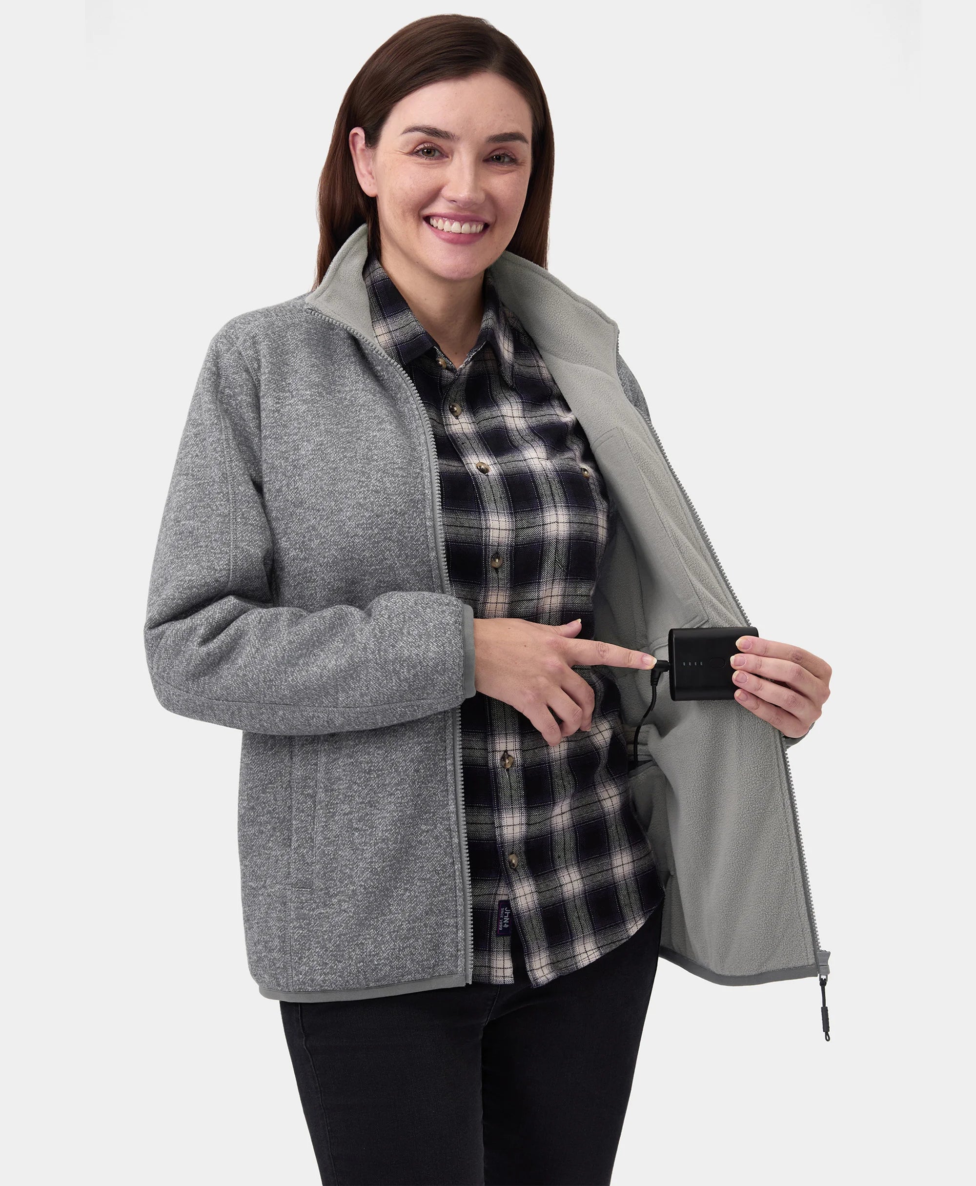 Women's Heated Full-Zip Fleece Jacket 