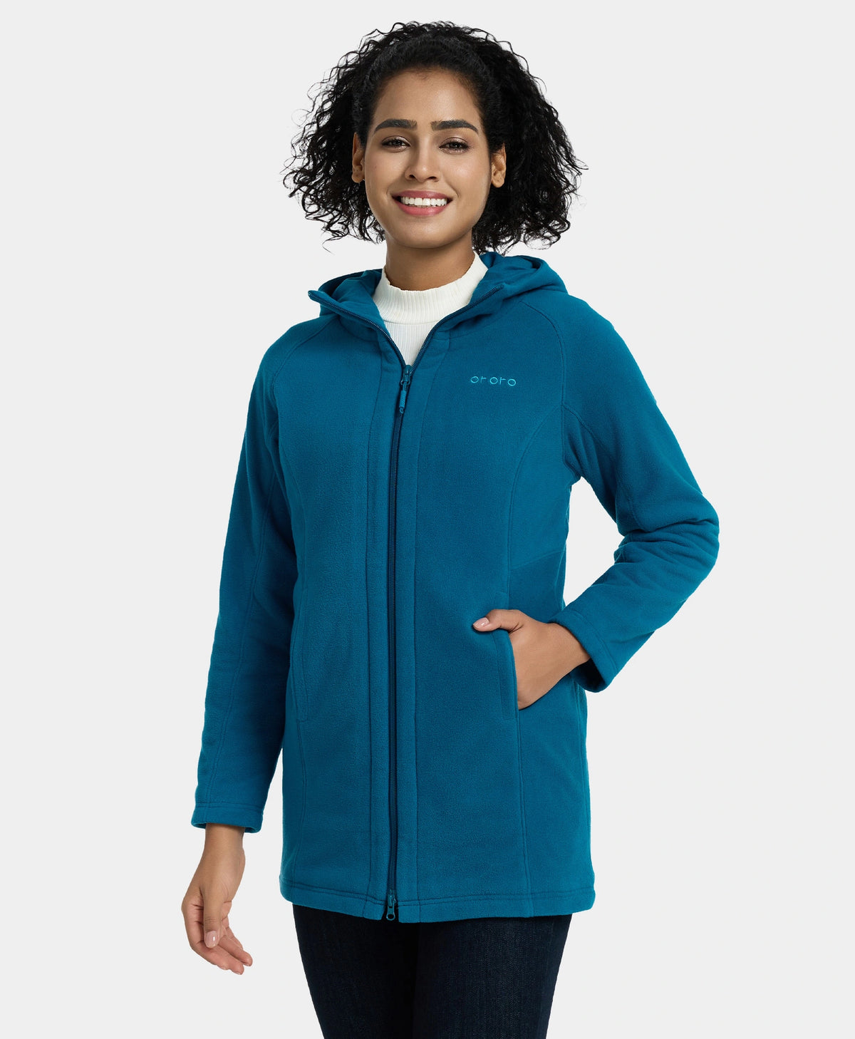 Jacket Felicity Rrq (Open-box) Felicity Women's Heated Fleece Hoodie Jacket(Battery Set No ...