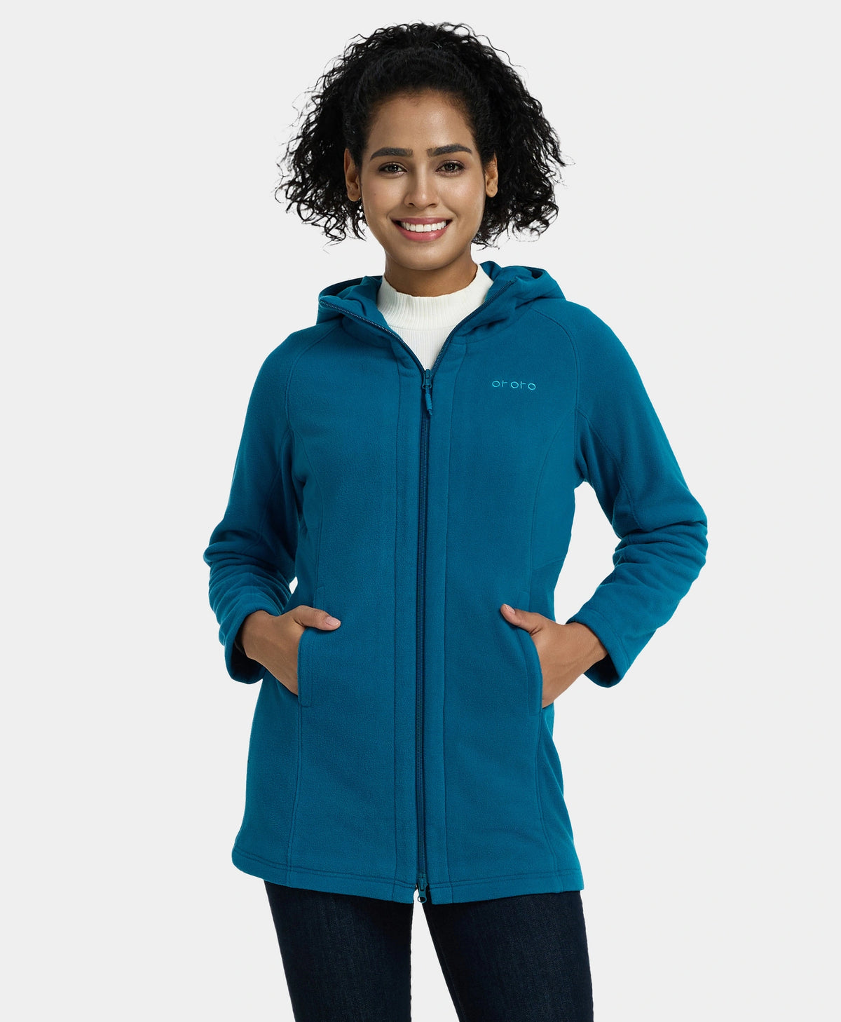 Jacket Felicity Rrq (Open-box) Felicity Women's Heated Fleece Hoodie Jacket(Battery Set No ...