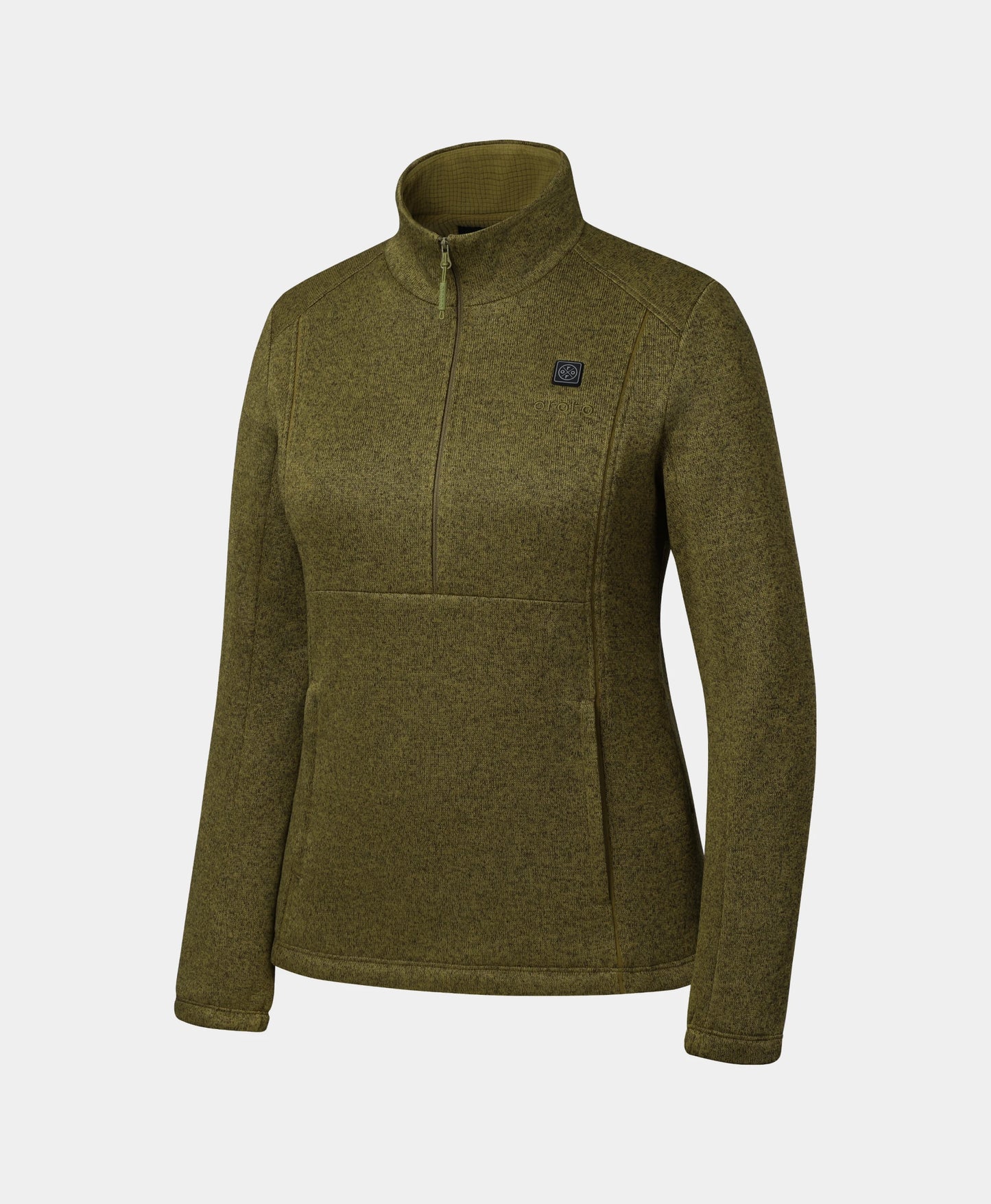 Women's 4-Zone Heated Sweater Fleece Qtr Zip Jacket