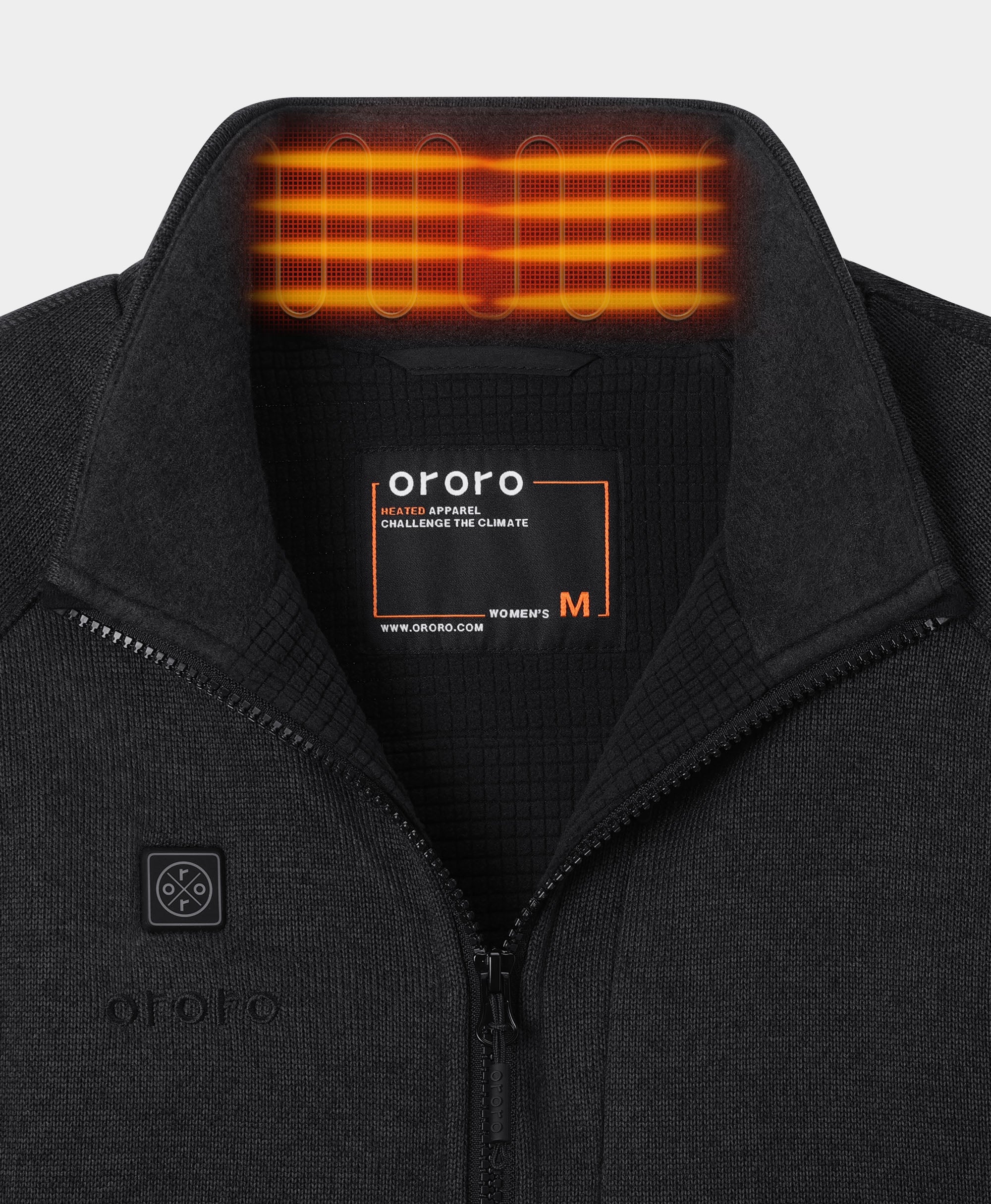 Augusta Tournament Women's 4-Zone Heated Sweater Fleece Jacket