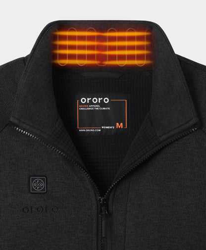 Augusta Tournament Women's 4-Zone Heated Sweater Fleece Jacket (Apparel Only)