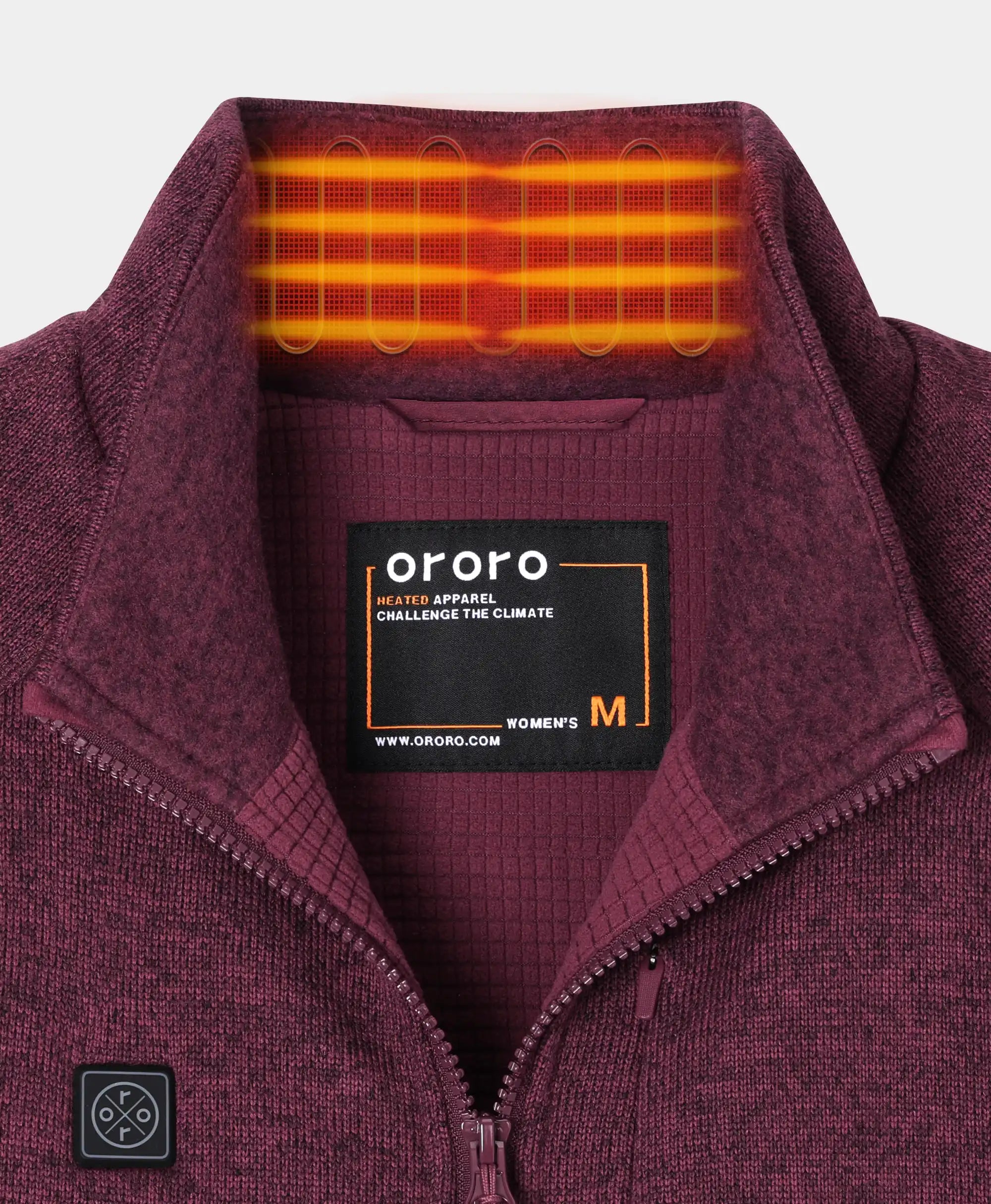 Augusta Tournament Women's 4-Zone Heated Sweater Fleece Jacket