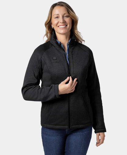 Augusta Tournament Women's 4-Zone Heated Sweater Fleece Jacket