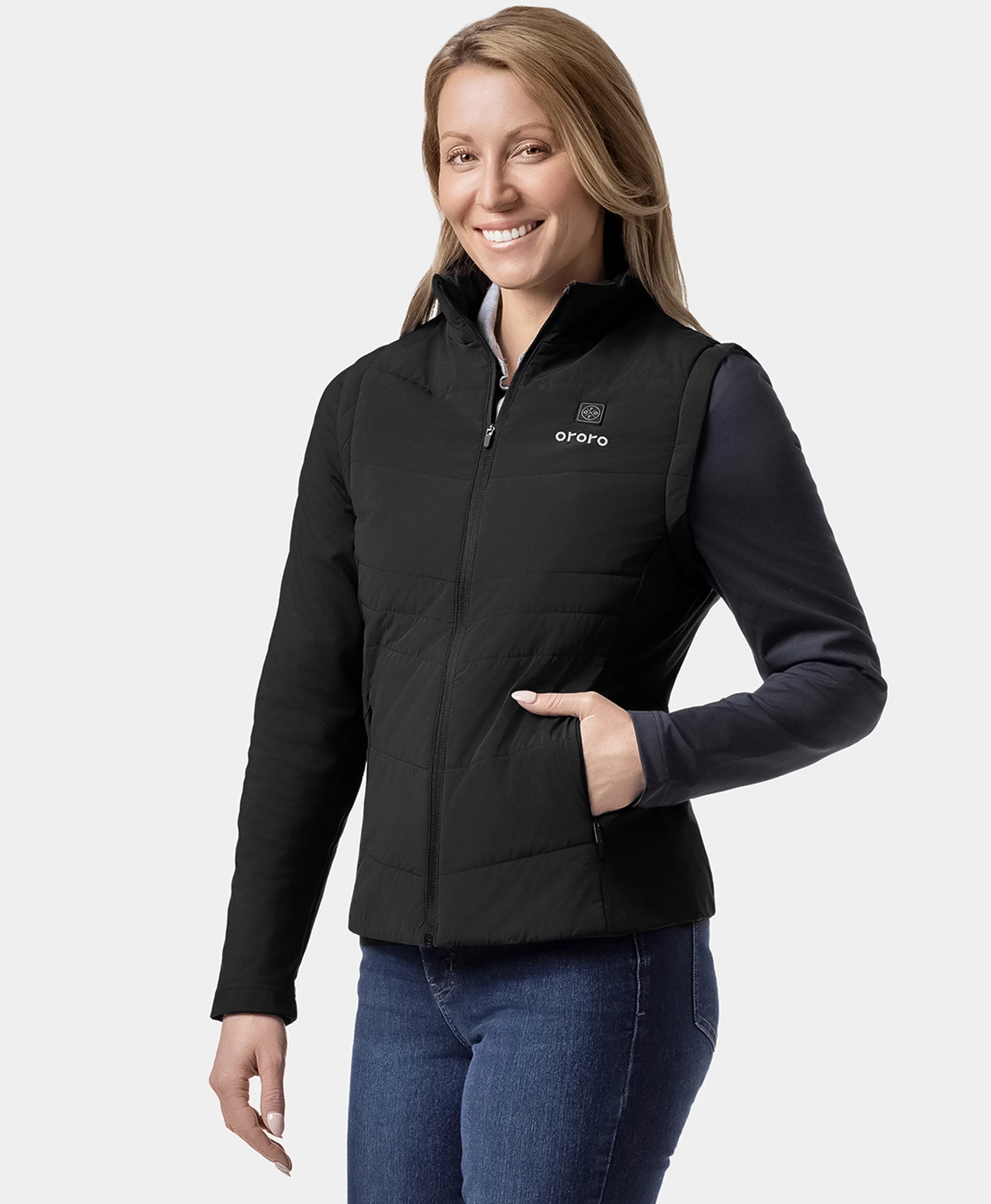Turnberry Women's Heated Golf Jacket with Zip-off Sleeves