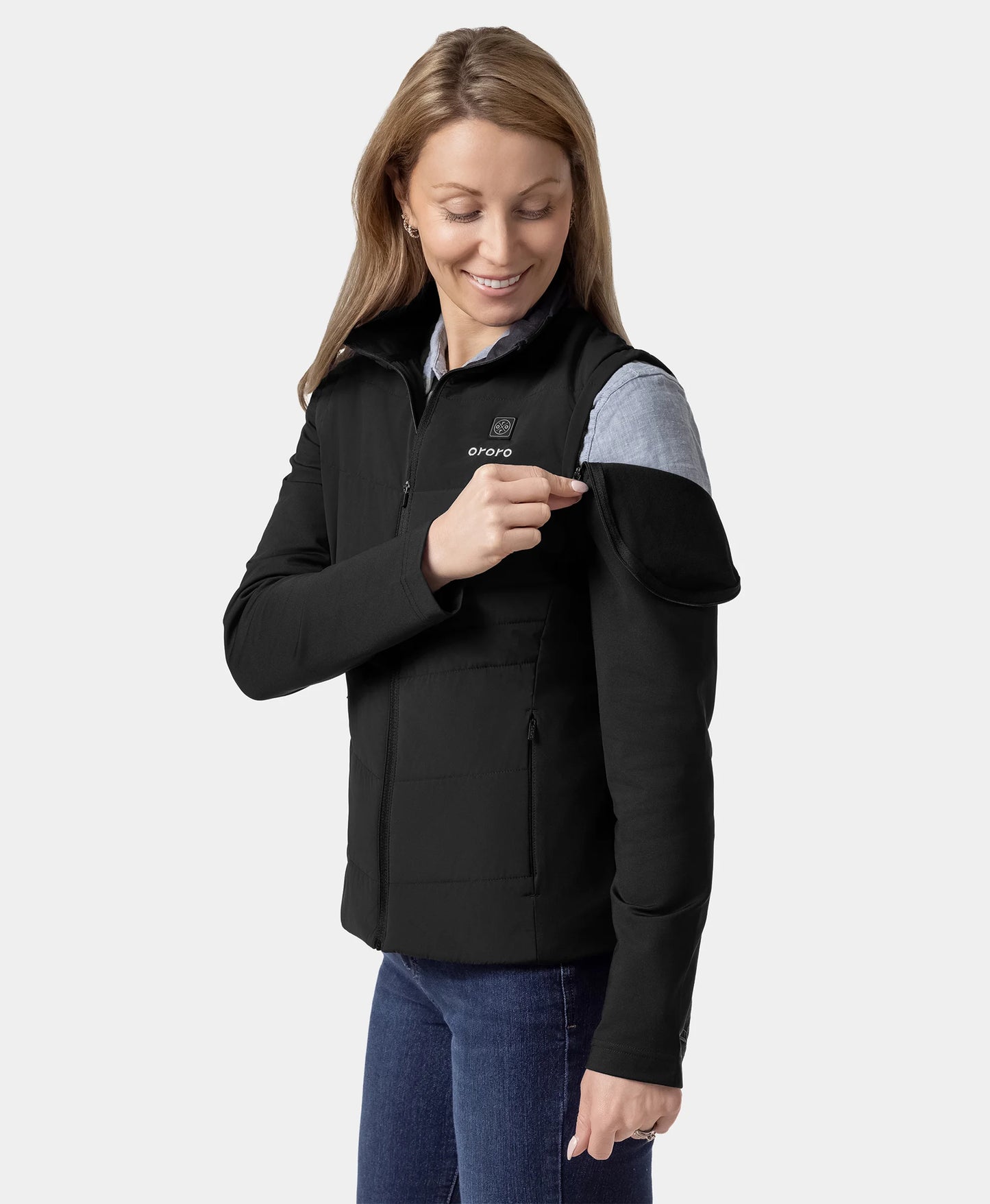 Turnberry Women's Heated Golf Jacket with Zip-off Sleeves