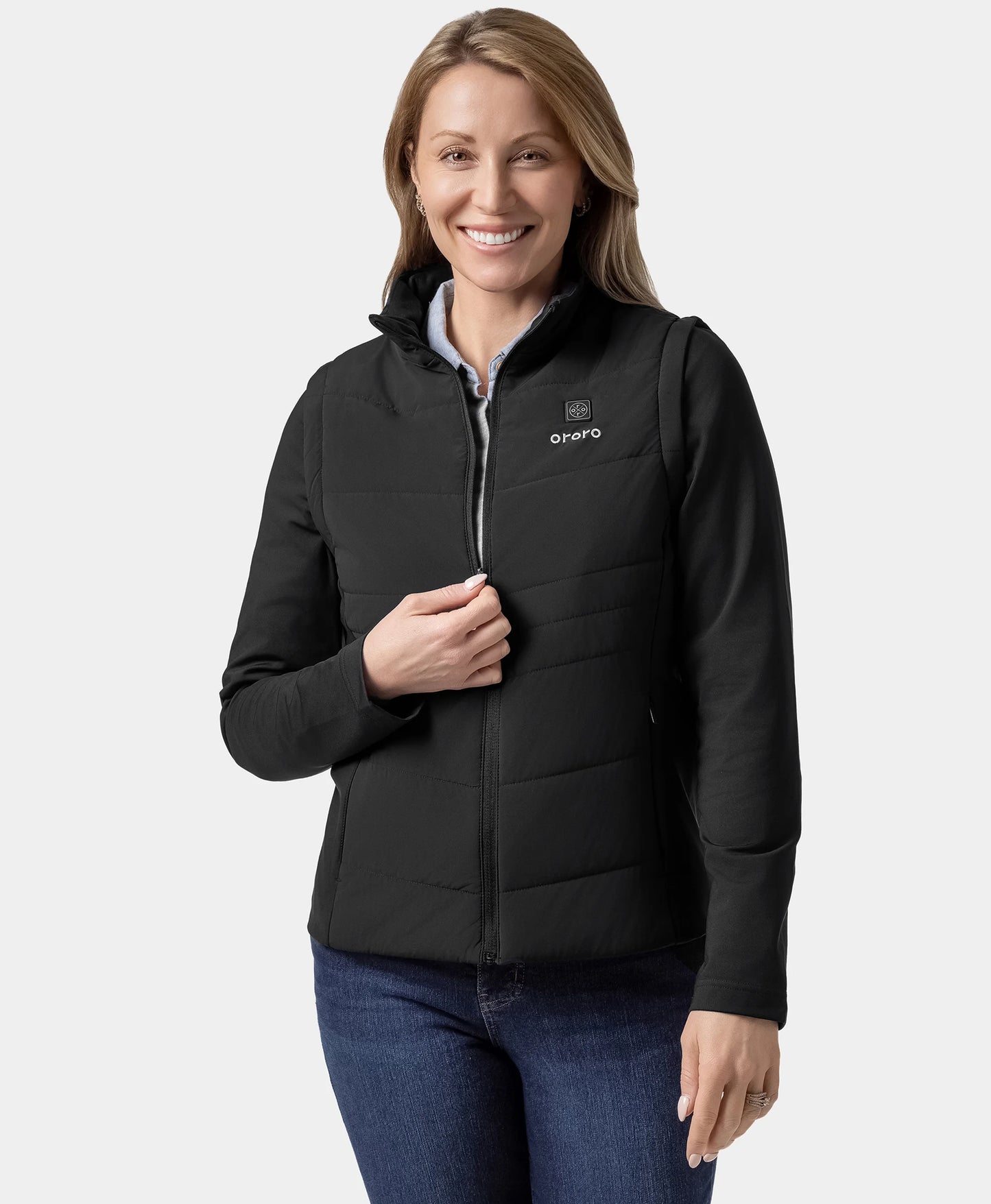 Turnberry Women's Heated Golf Jacket with Zip-off Sleeves