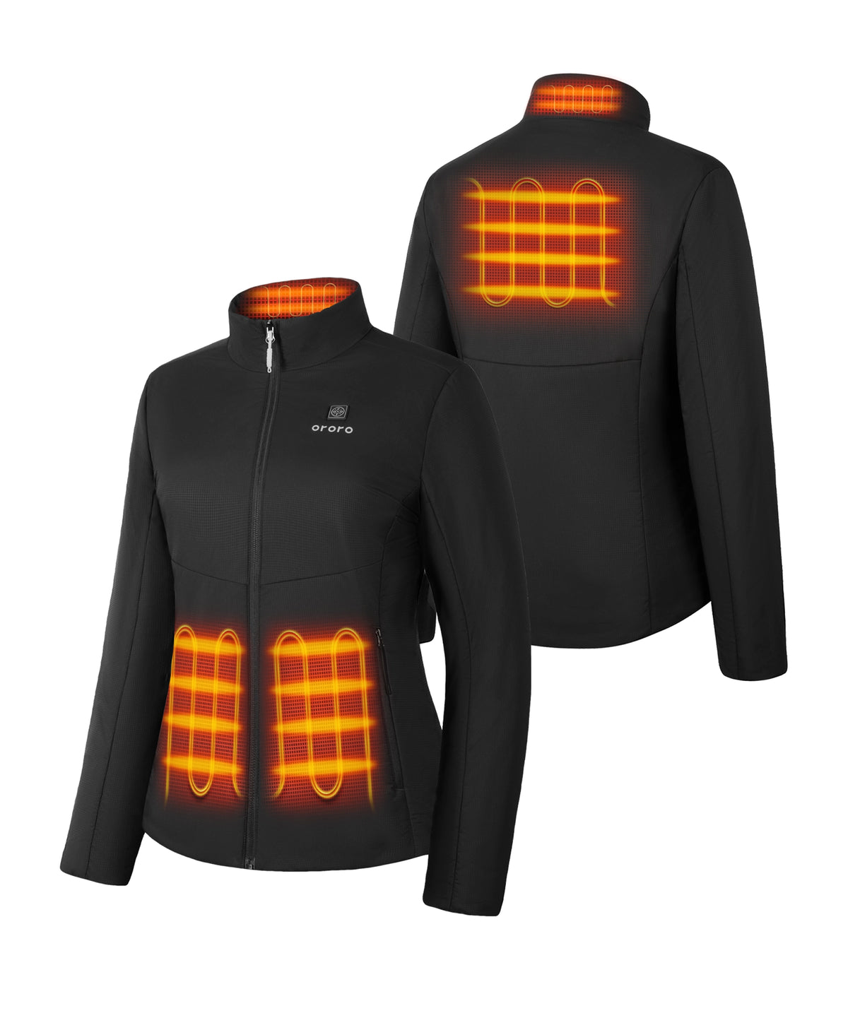 Women's 4-Zone Stretch Lightweight Heated Jacket, Thumbnail 2