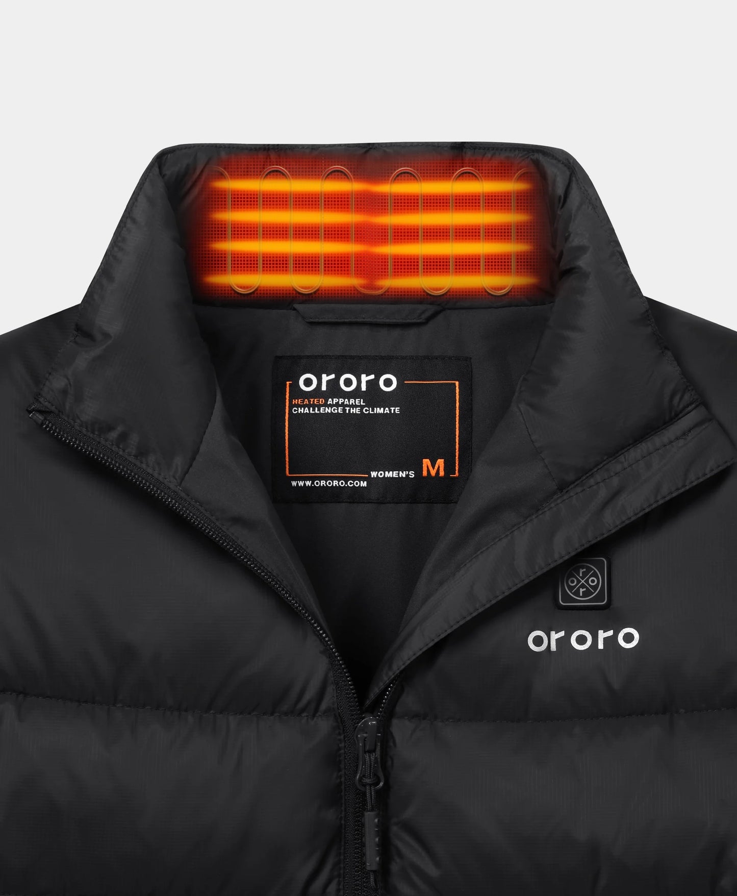 (Open-box) Women's Heated Puffer Jacket (Pocket heating)  (Battery Set Not Included)