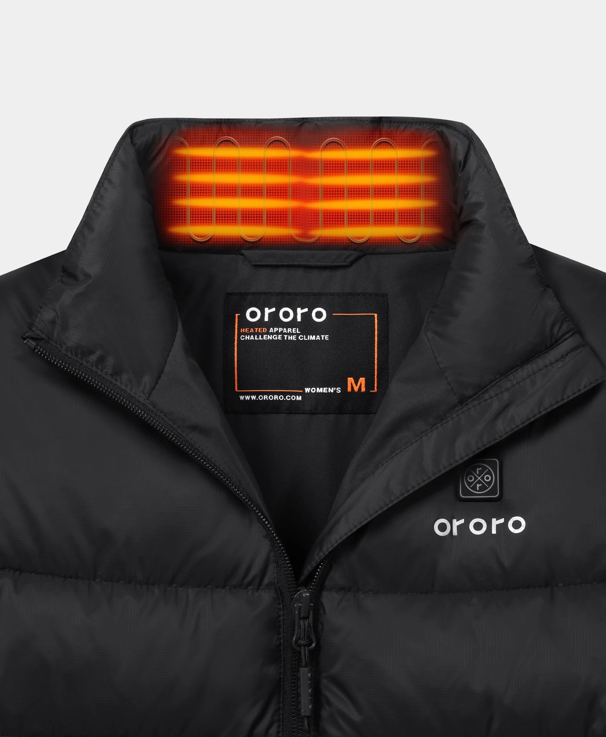 (Open-box) Women's Heated Puffer Jacket (Pocket heating)  (Battery Set Not Included)