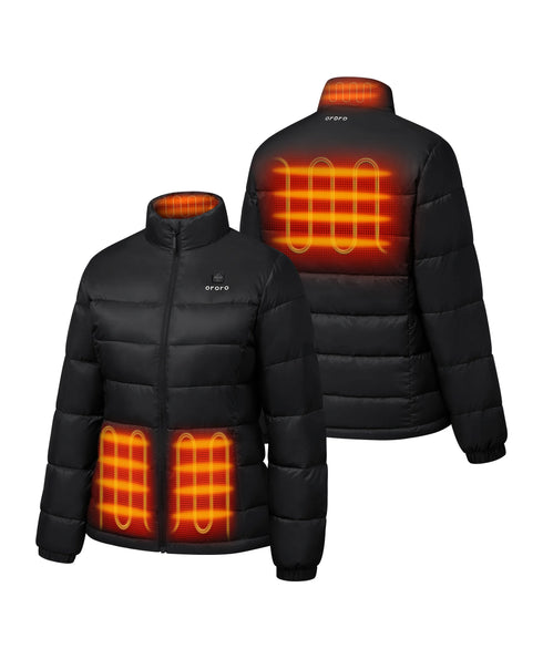 (Open-box) Women's Heated Puffer Jacket (Pocket heating)  (Battery Set Not Included) ,view 1